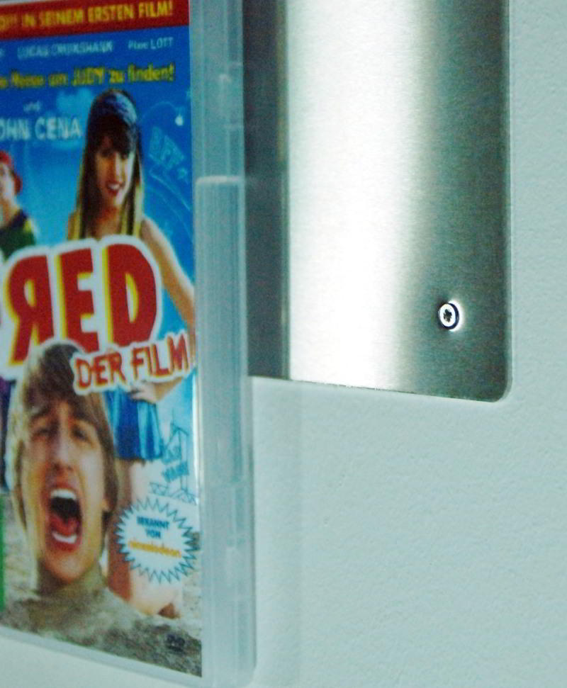 Design DVD Regal Wandregal, CD-Wall® DVD-Regal-System, DVDs als