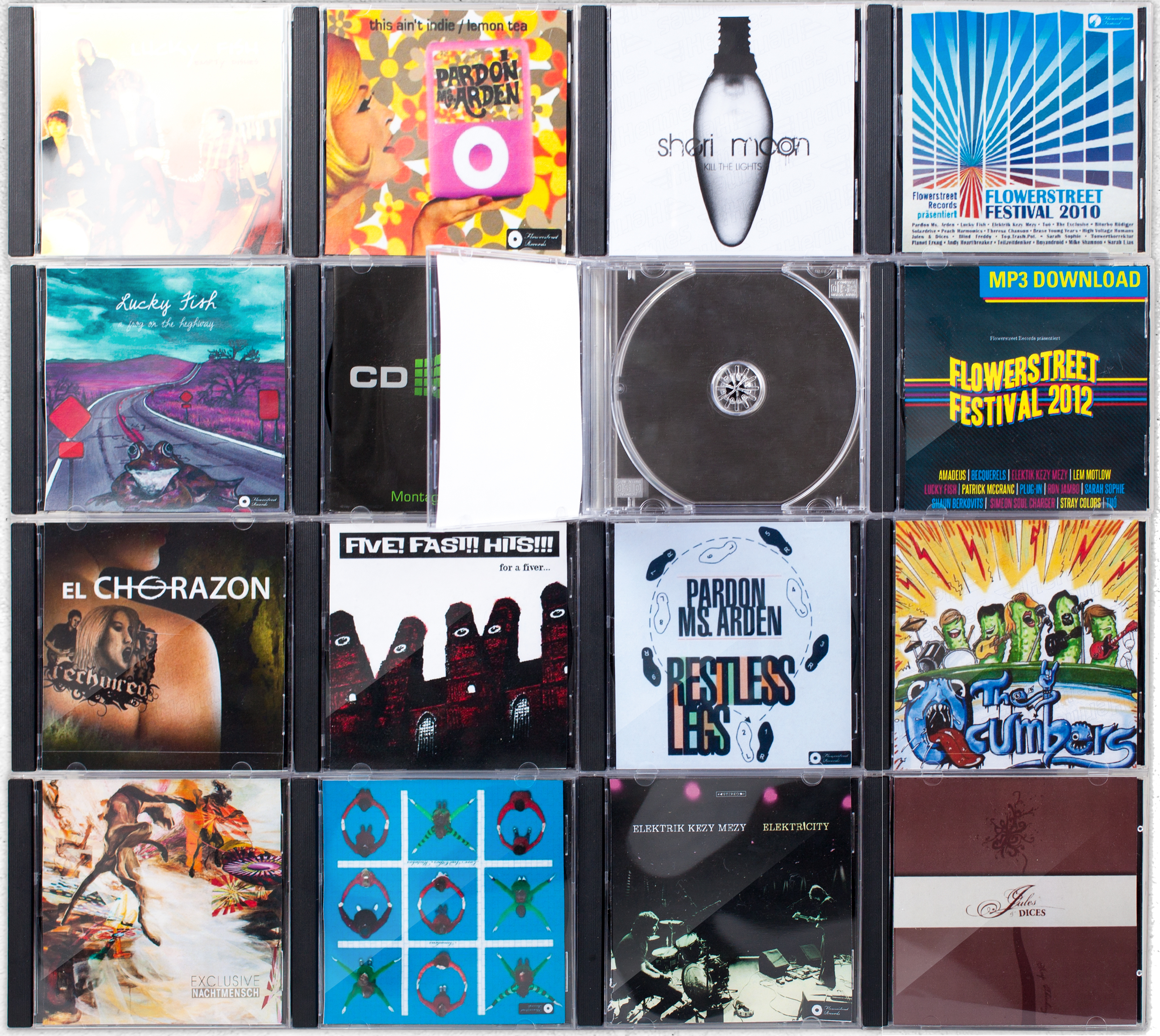 Designer CD Regal CD-Wall4x4 schwarz / CD-Wand / CD Display / CD als