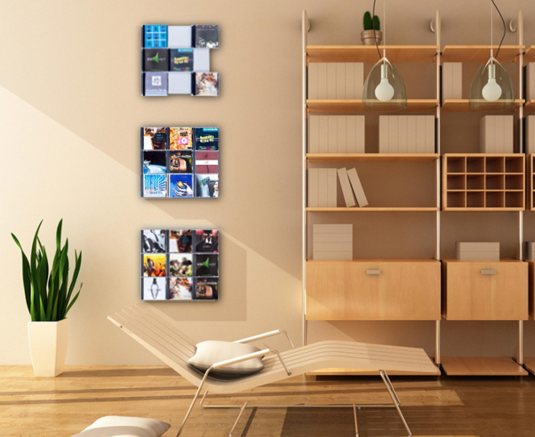 Our CD Wall3x3 More than just a CD rack. With our CDwall enchant